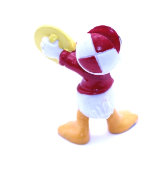 Disney Trick mit Becken-Instrument (Neffe von Donald Duck) Kunststoff Figur von Bullyland